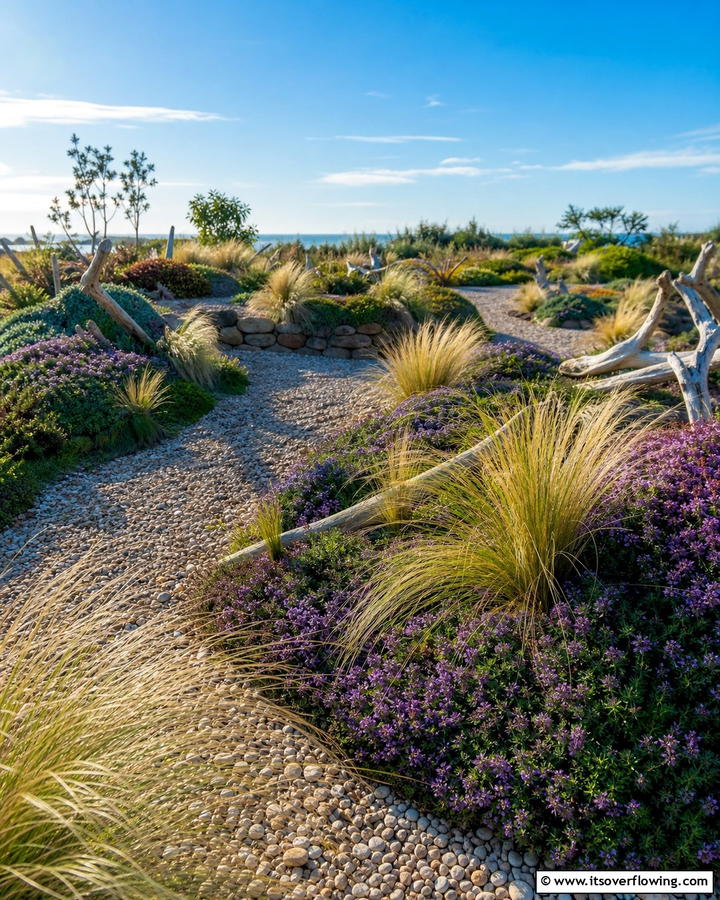 Sand Dune Inspired Mounds - 20 Coastal Garden Ideas to Bring the Beach Home
