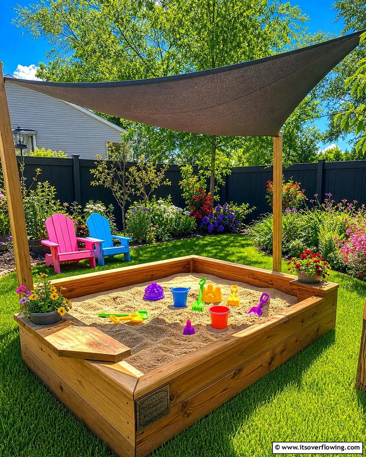 Sandbox Adventure - 25 Backyard Playground Ideas for Kids