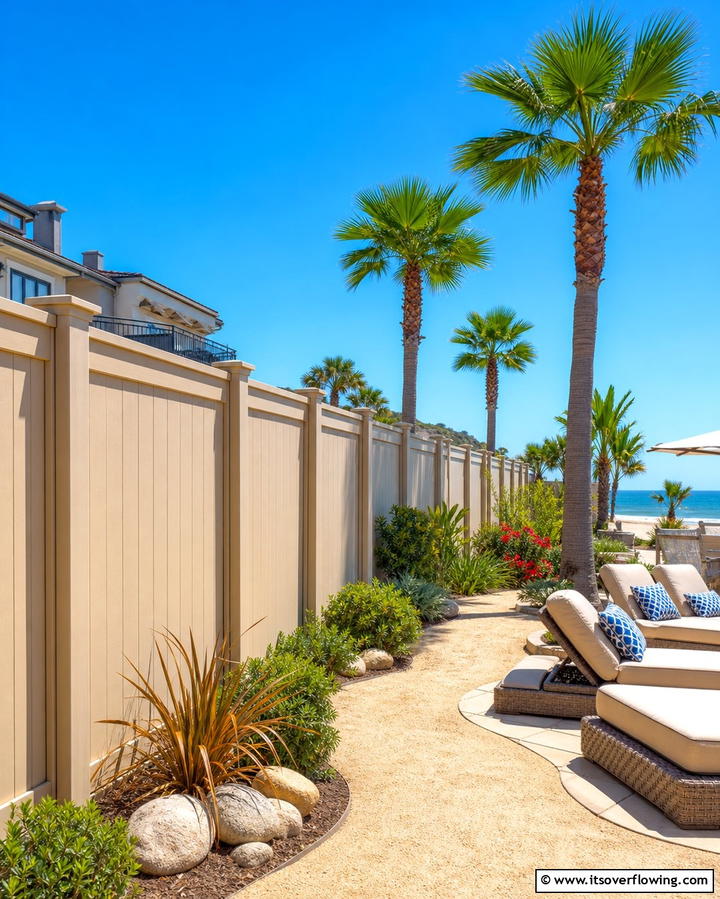 Sandstone Vinyl Fence - 25 Vinyl Fence Colors to Enhance Your Outdoor Space