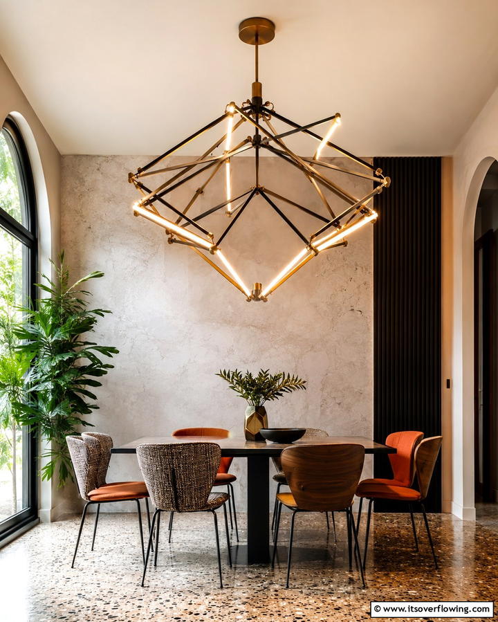 Scalable Statement Lighting - 30 Small Dining Room Lighting Ideas for Cozy Ambiance