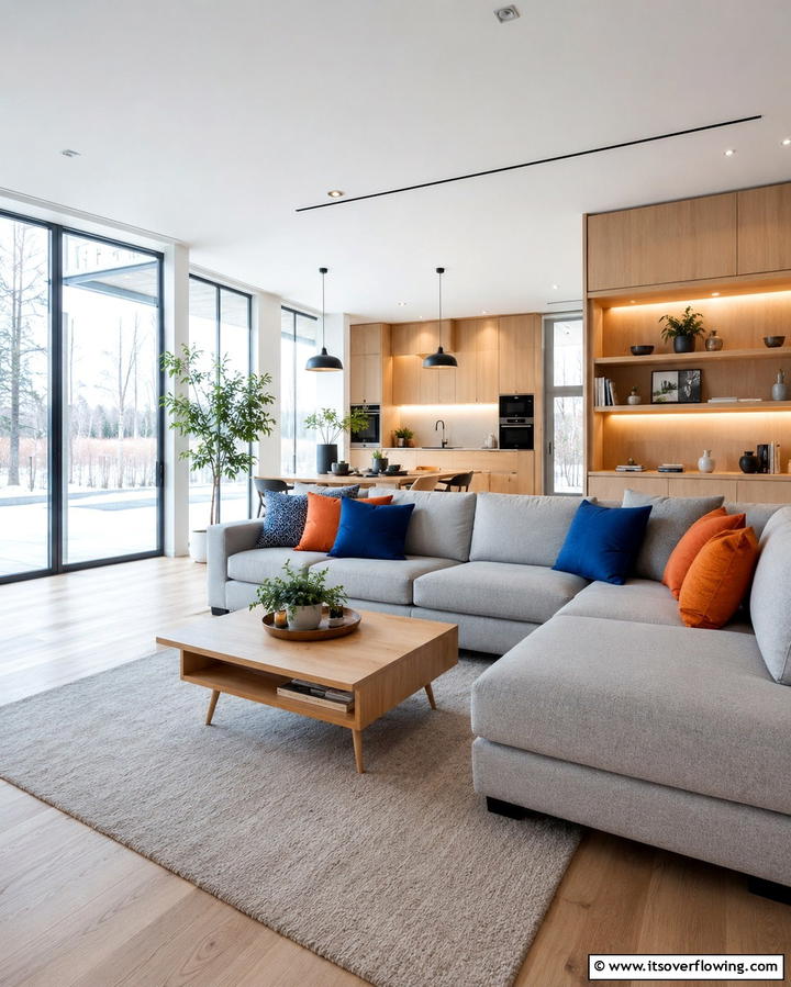 Scandinavian Color Harmony - 30 Vibrant Colorful Living Room Inspirations for Bold Interiors