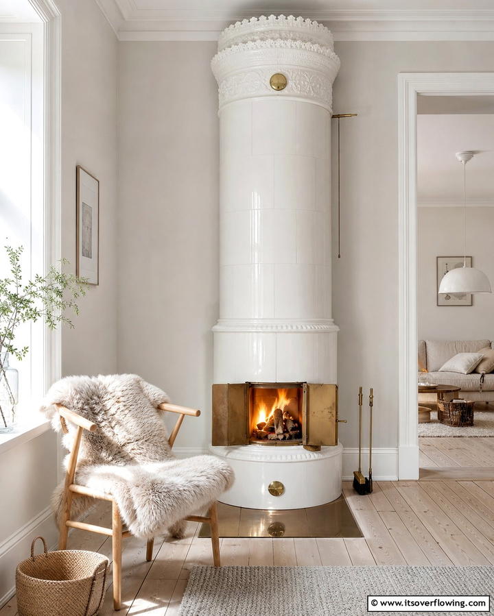 Scandinavian Inspired Fireplaces for Simplicity - 25 Small Living Room Fireplace Ideas for Cozy Homes
