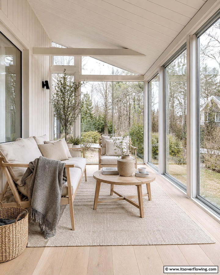 Scandinavian Inspired Glass Porch - 25 Glass Porch Design Ideas for a Bright and Airy Space