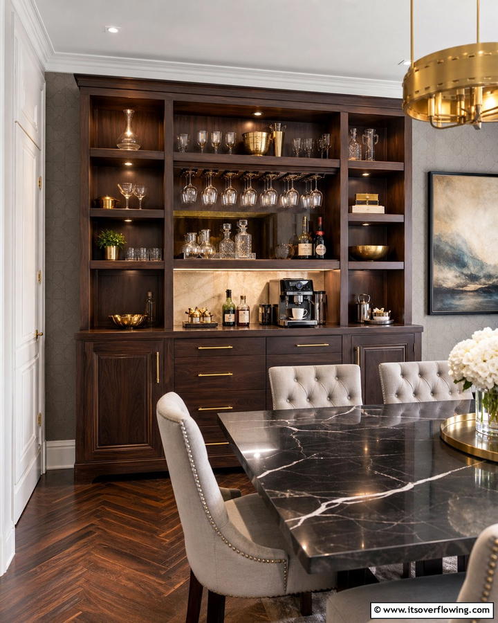 Scandinavian Inspired Hutch - 20 Dining Room Hutch Ideas for Storage and Style