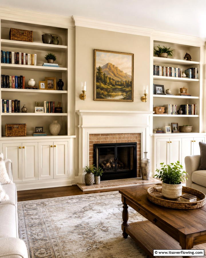 Scandinavian Inspired Simplicity - 30 Fireplace with Bookshelves Ideas for Cozy Literary Nooks