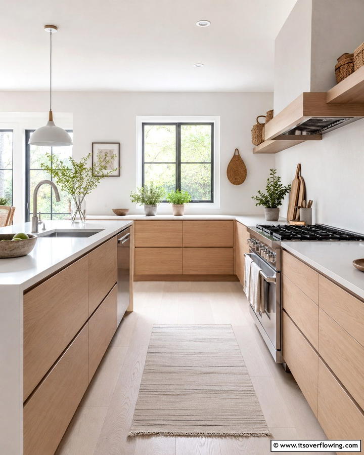 Scandinavian Inspired Simplicity - 30 White Oak Cabinet Kitchen Ideas for Timeless Style