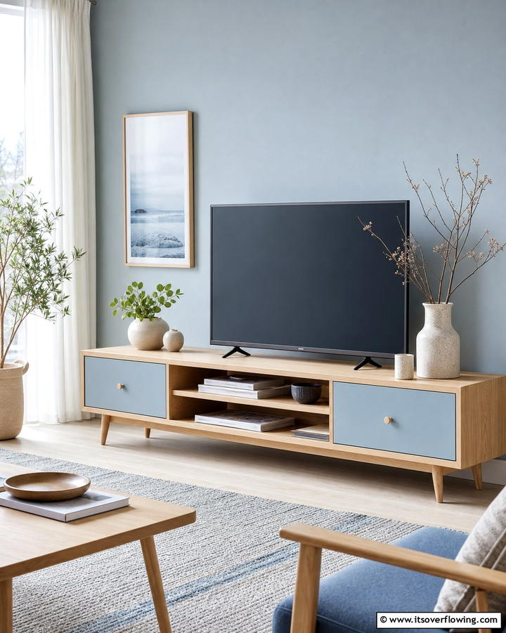 Scandinavian Inspired TV Stand - 25 TV Stand Ideas to Complement Your Home Decor