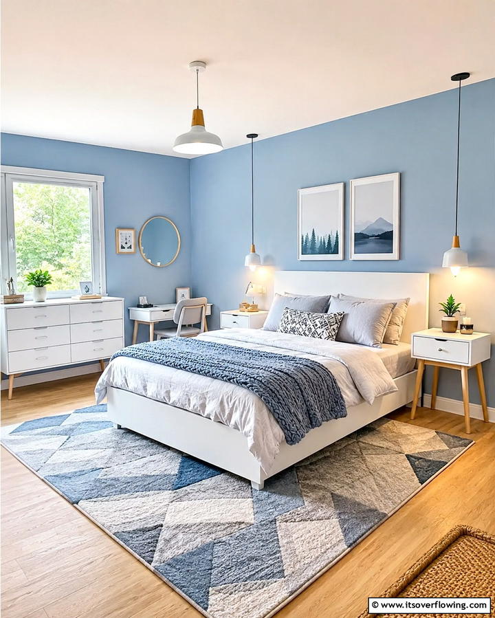 Scandinavian Light Blue Bedroom - 25 Light Blue Bedroom Ideas for a Serene Retreat