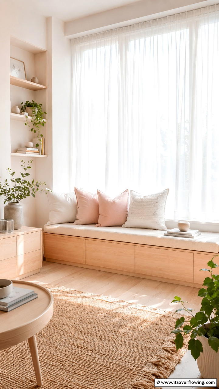 Scandinavian Serenity Seat - 21 Cozy Window Seat Ideas for Reading Nooks and Storage