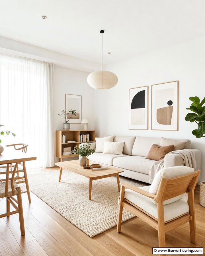 Scandinavian Simplicity - 21 Cozy Living Room Ideas for Warm & Inviting Spaces