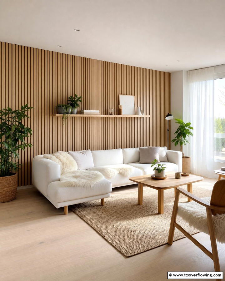 Scandinavian Simplicity - 21 Wood Slat Accent Wall Ideas to Elevate Your Interior Design