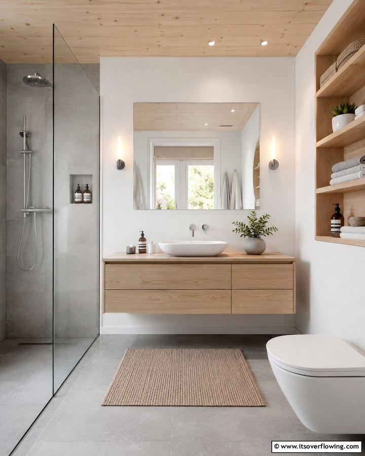 Scandinavian Simplicity - 25 Aesthetic Bathroom Ideas for a Spa-Like Retreat
