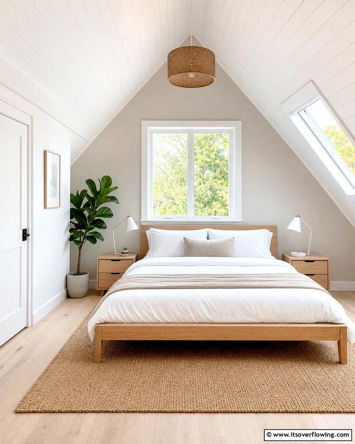 Scandinavian Simplicity - 25 Attic Bedroom Ideas to Transform Your Space