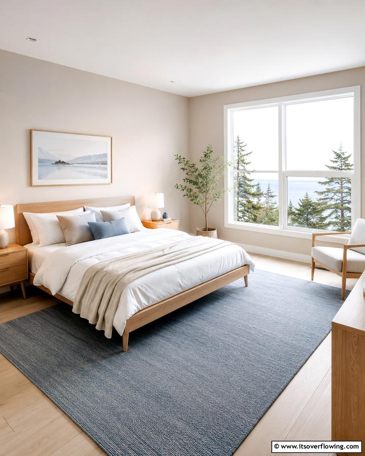Scandinavian Simplicity - 25 Blue and Beige Bedroom Ideas for a Calming Space