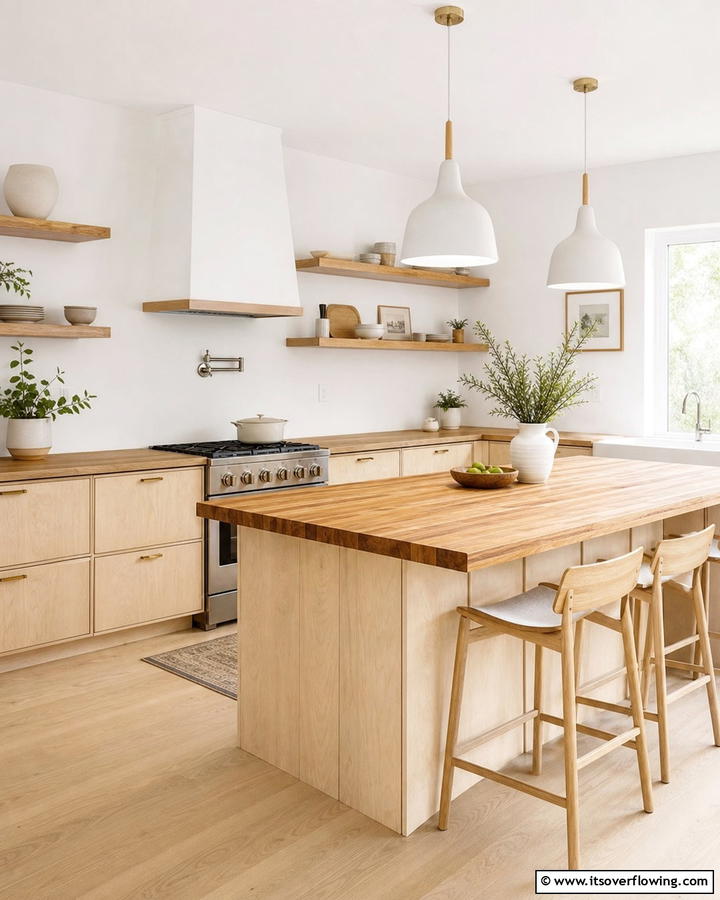 Scandinavian Simplicity - 20 Kitchens with Butcher Block Countertops Ideas