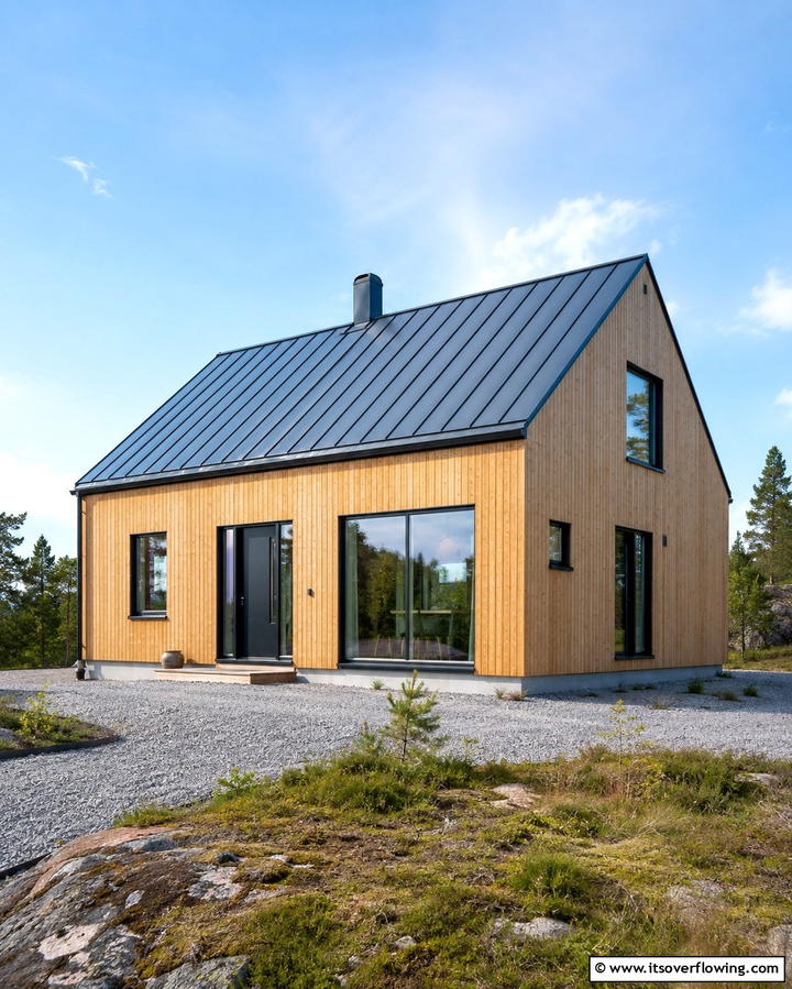 Scandinavian Simplicity - 25 Houses With Blue Metal Roofs for Curb Appeal