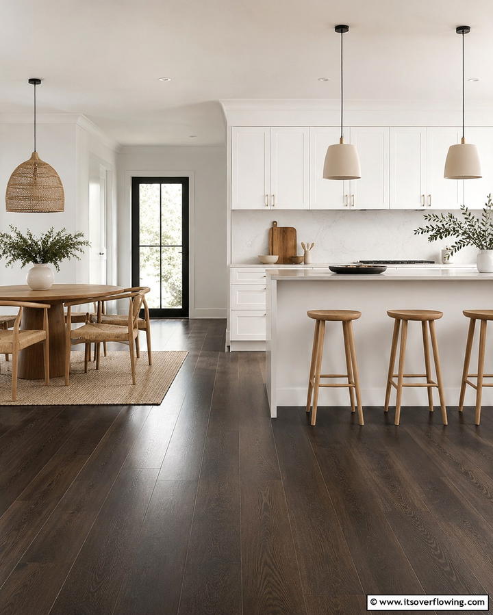 Scandinavian Simplicity - 25 Kitchen With Dark Wood Floors Ideas for Elegance