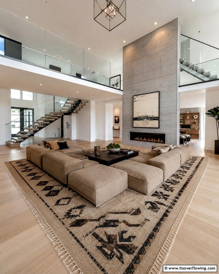 Scandinavian Simplicity - 25 Living Room Ideas With Sectionals and Fireplace