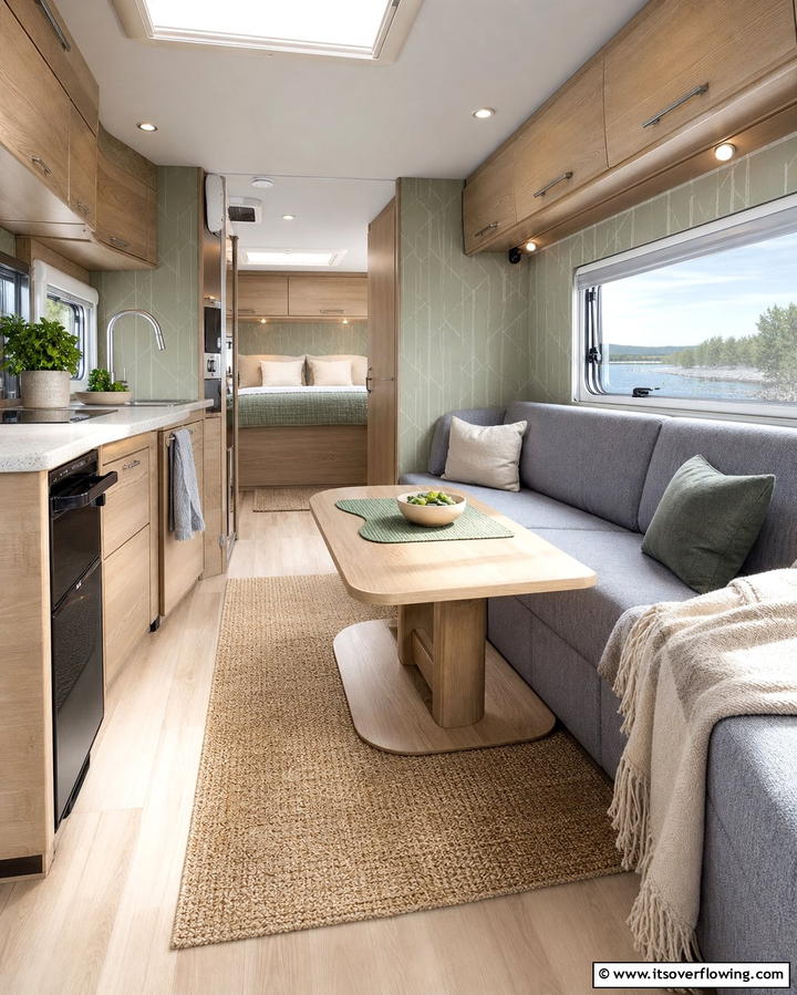 Scandinavian Simplicity - 25 RV Wallpaper Ideas for a Stylish and Comfortable Space