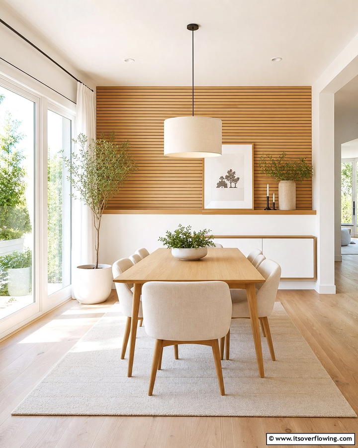 Scandinavian Simplicity - 30 Dining Room Accent Wall Ideas for Bold Style