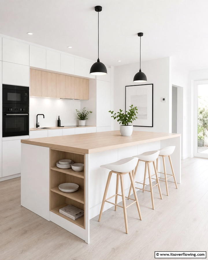 Scandinavian Simplicity - 30 Kitchen Island Decor Ideas for Stylish Functionality