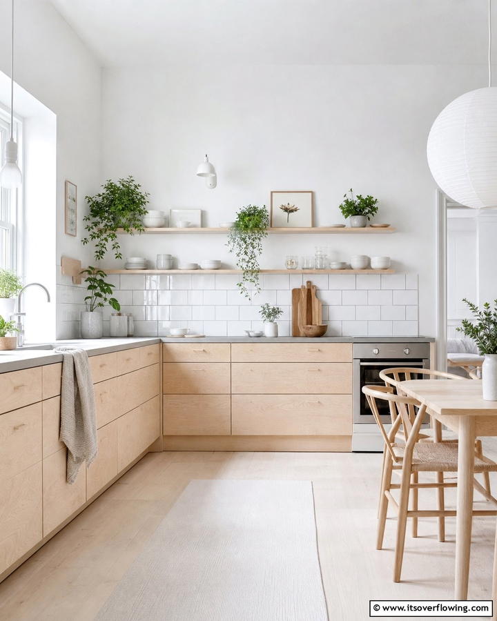 Scandinavian Simplicity - 30 Kitchens Without Upper Cabinets for Open Concepts