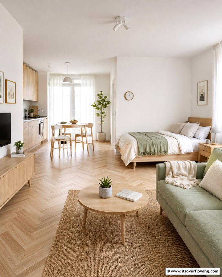 Scandinavian Simplicity - 30 Studio Apartment Ideas to Maximize Small Space Efficiency