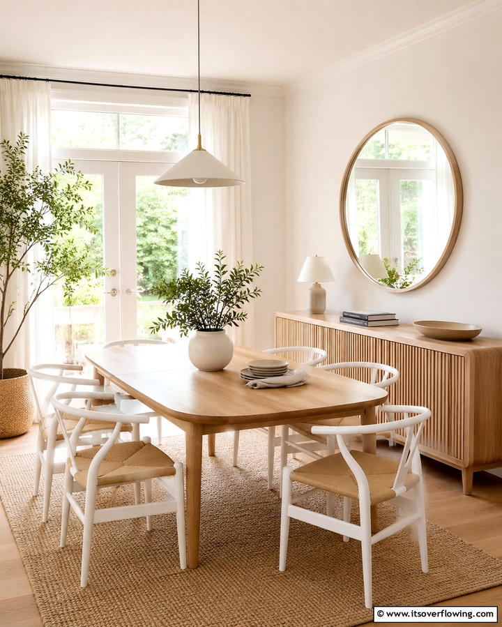 Scandinavian Simplicity - 30 Stunning Dining Room Mirror Ideas for Elegance