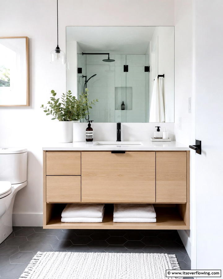 Scandinavian Simplicity Vanity - 30 Small Bathroom Vanity Ideas for Space-Saving Style