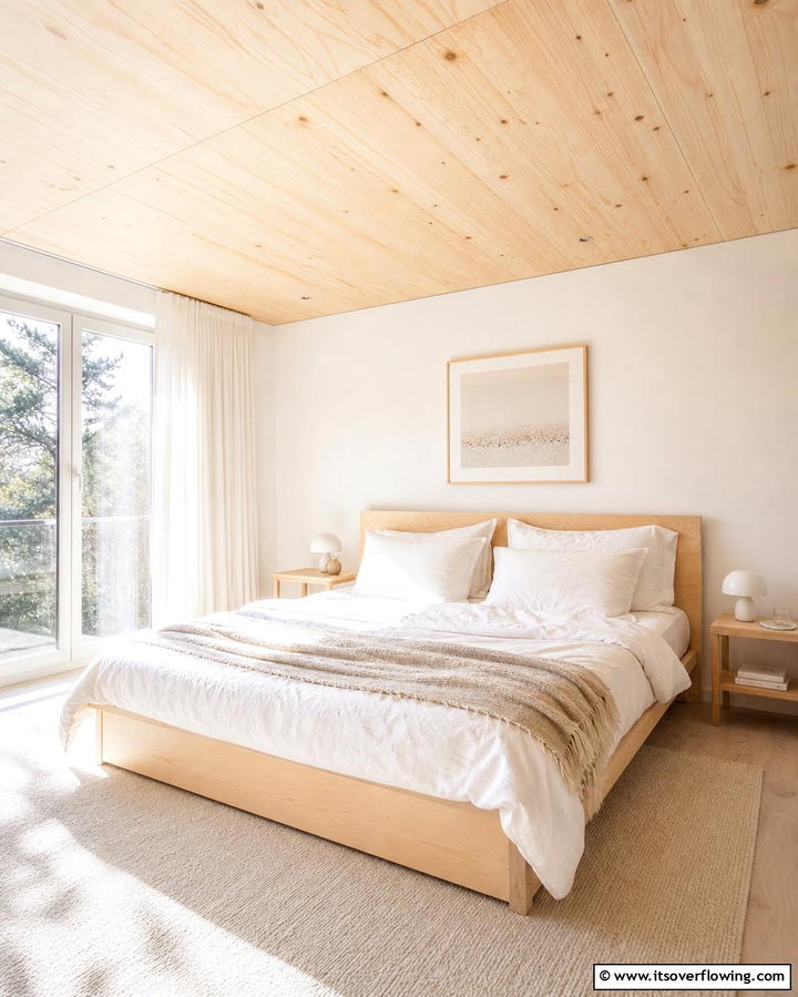 Scandinavian Simplicity with Natural Plywood - 25 Plywood Ceiling Ideas for a Rustic Look