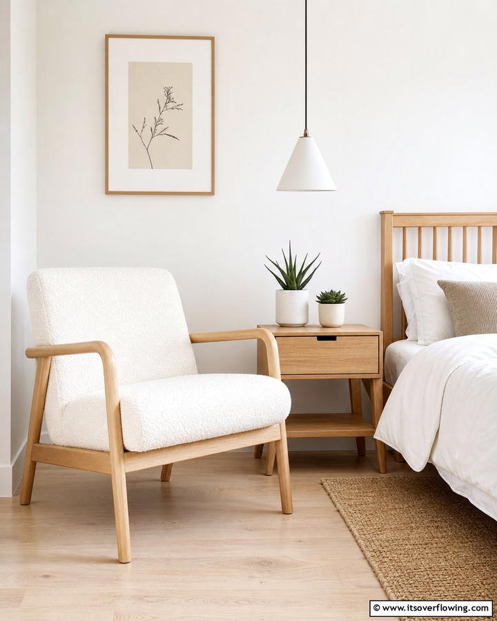 Scandinavian Style Chair - 25 Comfortable Bedroom Chair Ideas for Relaxation