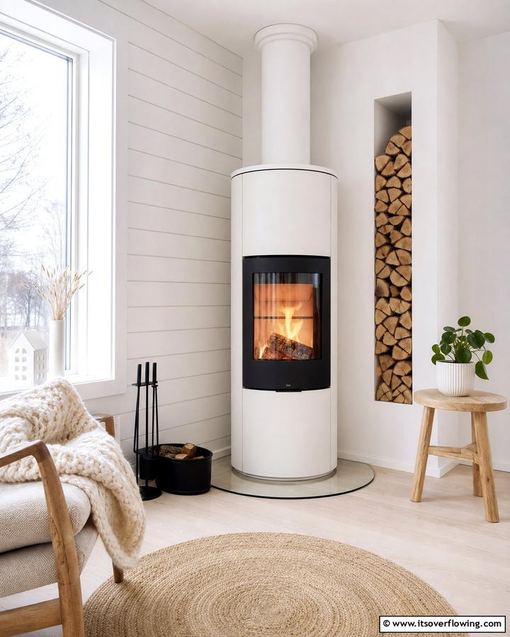 Scandinavian Style Fireplaces for Minimalist Charm - 25 Small Living Room Fireplace Ideas for Cozy Homes