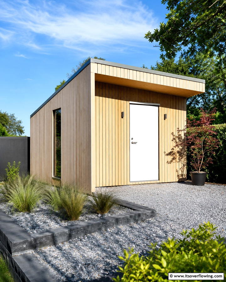 Scandinavian Style Shed - 25 Wood Shed Ideas for Functional and Stylish Storage