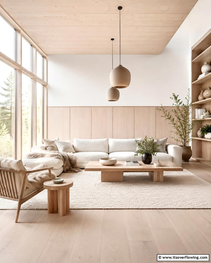 Scandinavian Style Wainscoting - 30 Elegant Living Room Wainscoting Ideas for Modern Homes