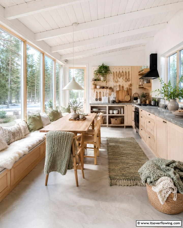 Scandinavian Sunroom Kitchen - 20 Sunroom Kitchen Ideas for a Bright Cooking Space