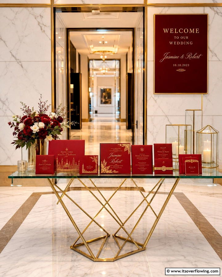 Scarlet Wedding Invitations - 30 Red Wedding Theme Ideas for Bold and Romantic Celebrations