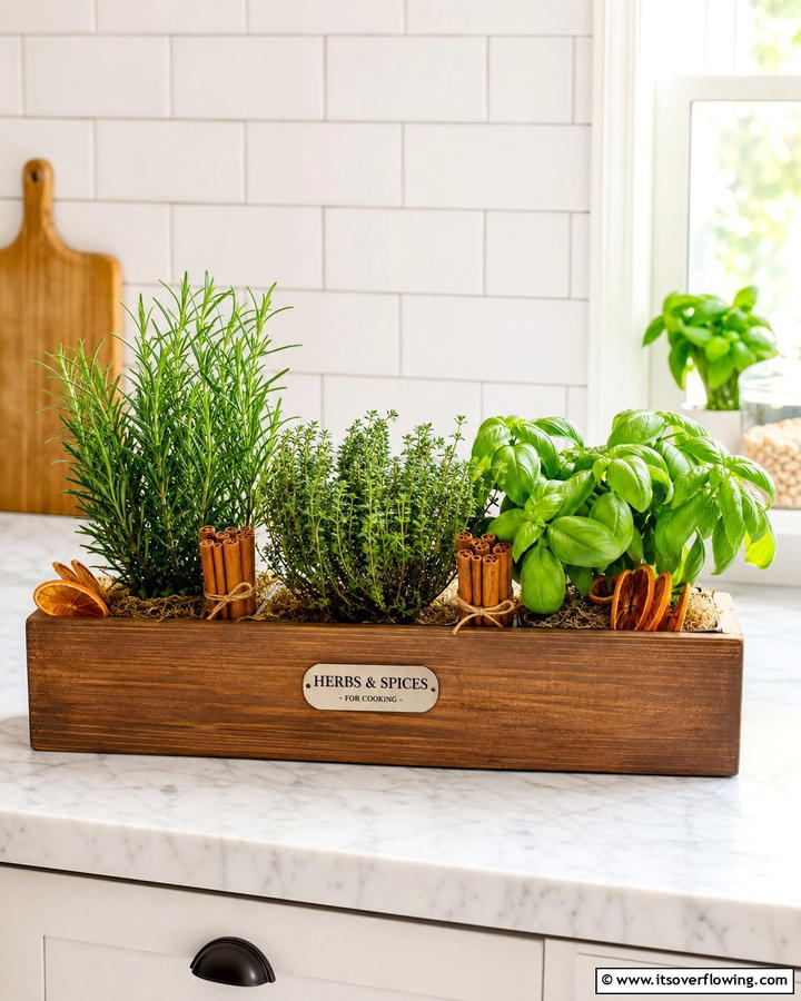 Scented Herb and Spice Planter - 21 Fall Planter Ideas to Refresh Your Outdoor Spaces