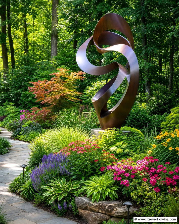Sculptural Art Pieces - 20 Garden Focal Point Ideas to Enhance Your Yard