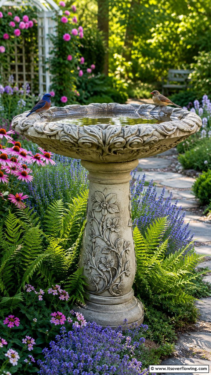 Sculptural Bird Baths - 30 Garden Art Ideas to Personalize Your Outdoor Space