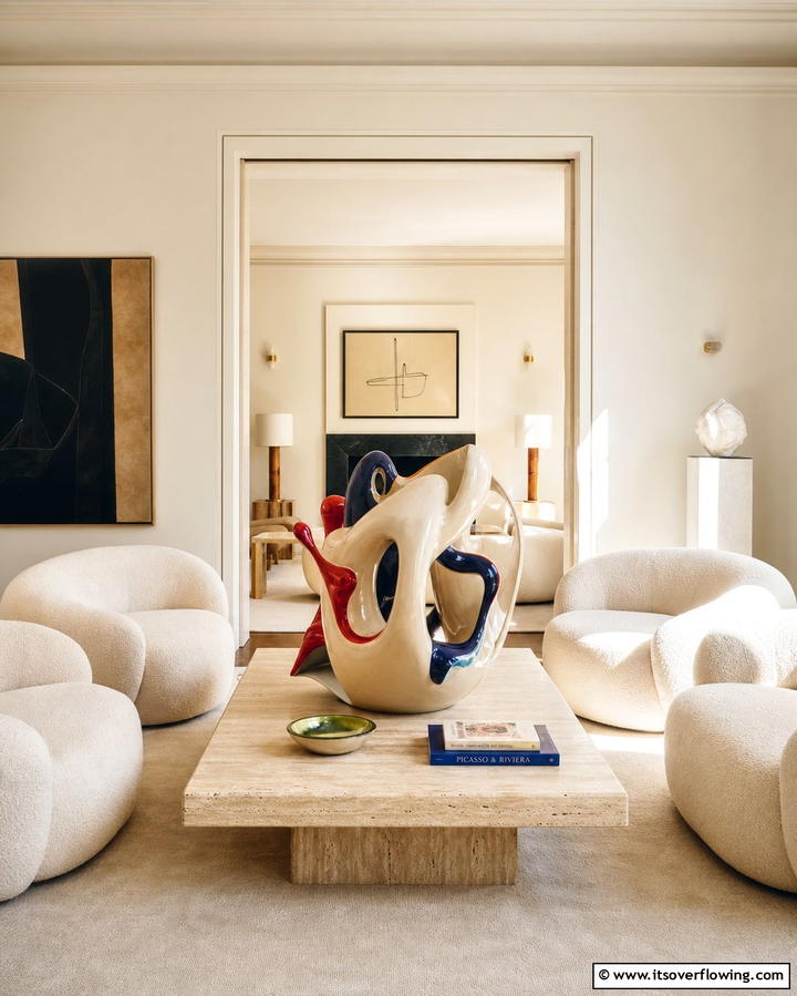 Sculptural Centerpieces - 25 Formal Living Room Ideas for Elegant Gatherings