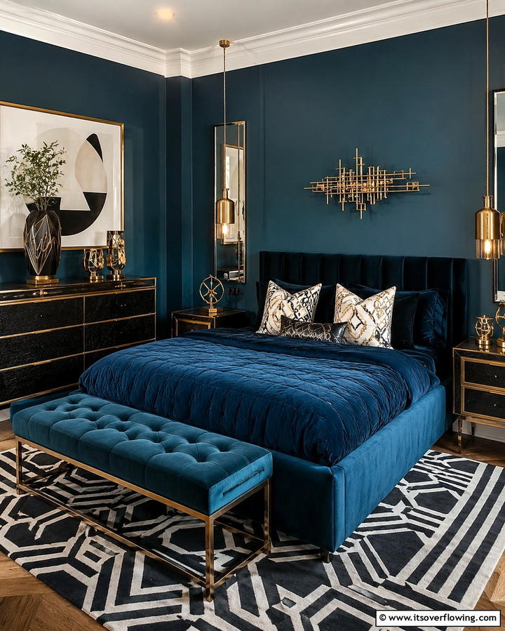 Sculptural Decor Pieces - 25 Art Deco Bedroom Ideas for a Timeless Look