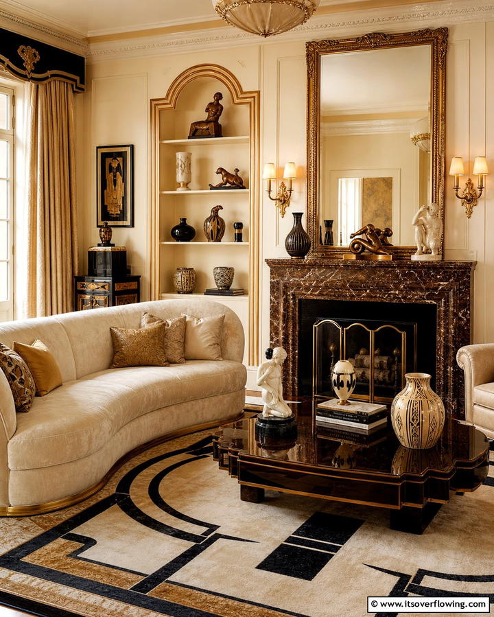 Sculptural Decorative Objects - 25 Vintage 1930s Living Room Design Ideas for Nostalgia