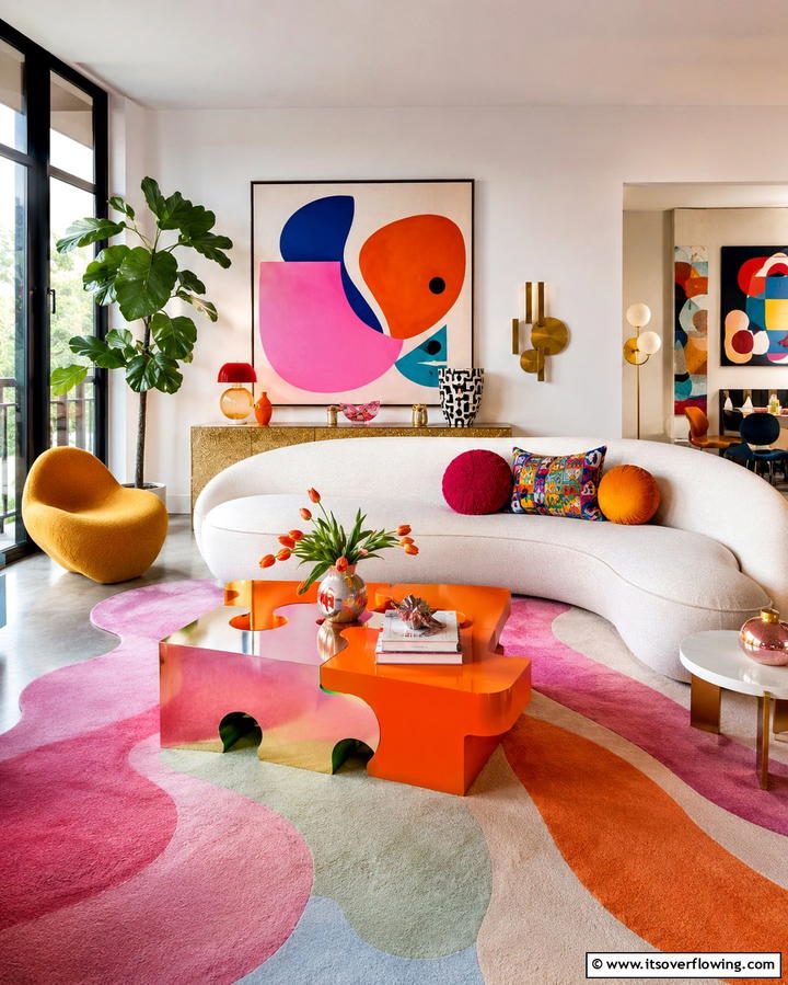 Sculptural Furniture - 25 Maximalist Living Room Design Ideas for Bold Homes
