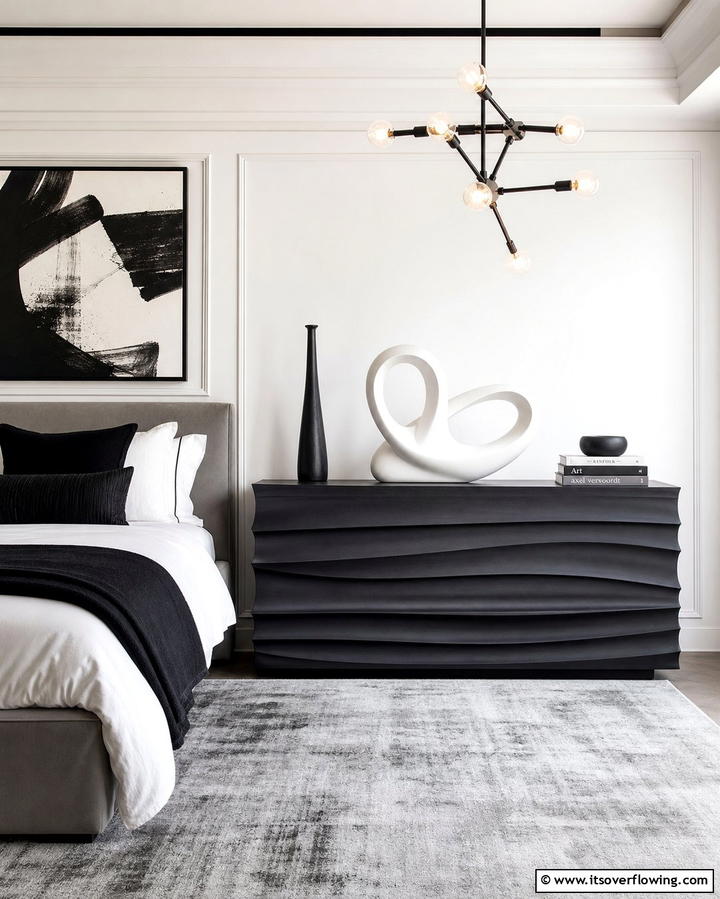 Sculptural Pieces - 25 Dresser Decor Ideas to Transform Your Bedroom