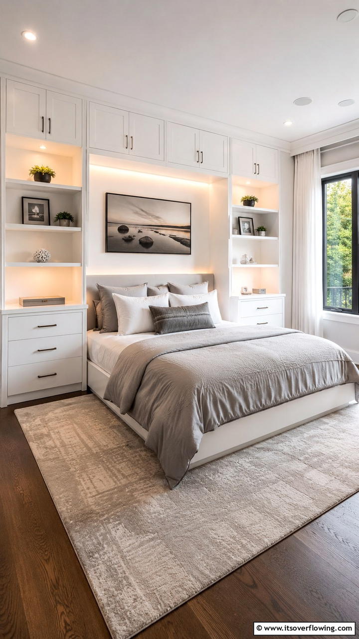Seamless Built In Storage - 30 Bedroom Shelving Ideas for Storage and Display