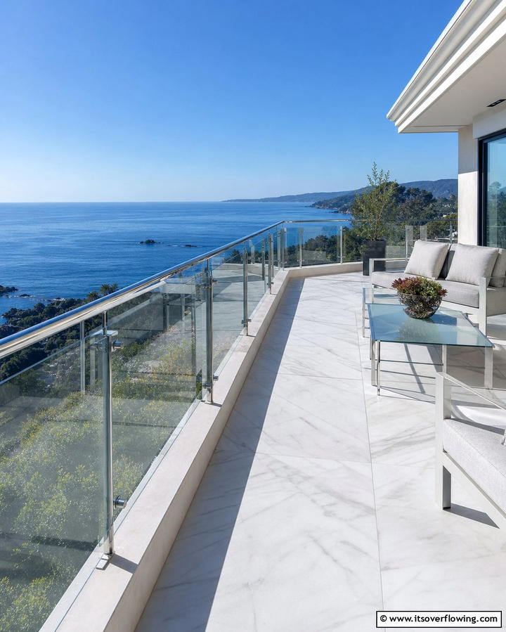 Seamless Glass Integration - 30 Modern Metal Deck Railing Ideas for Stylish Outdoor Spaces