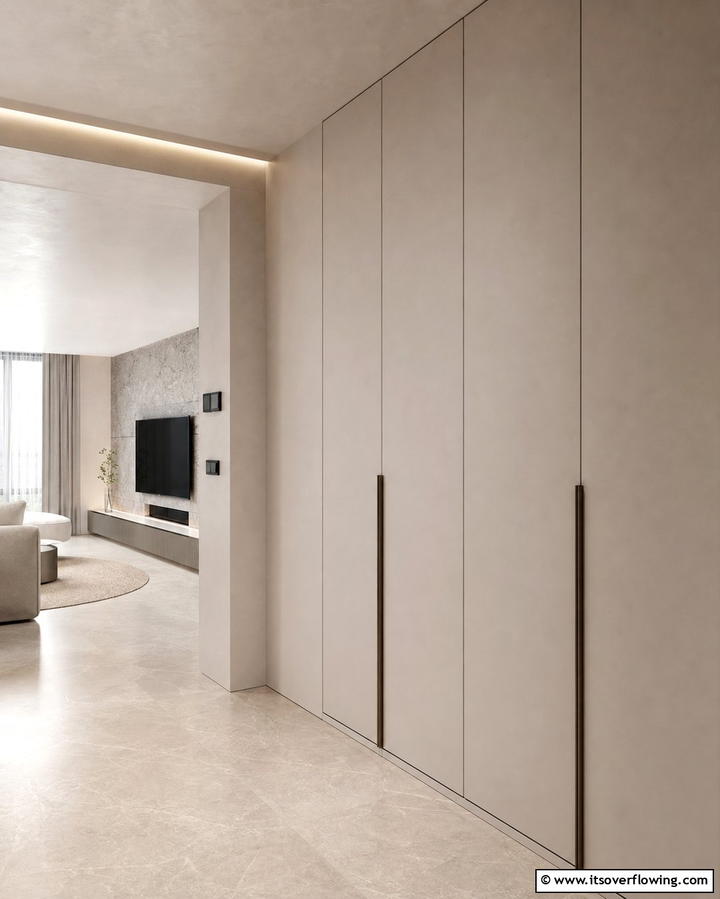 Seamless Integration with Walls - 25 Modern Floor to Ceiling Kitchen Cabinets Ideas