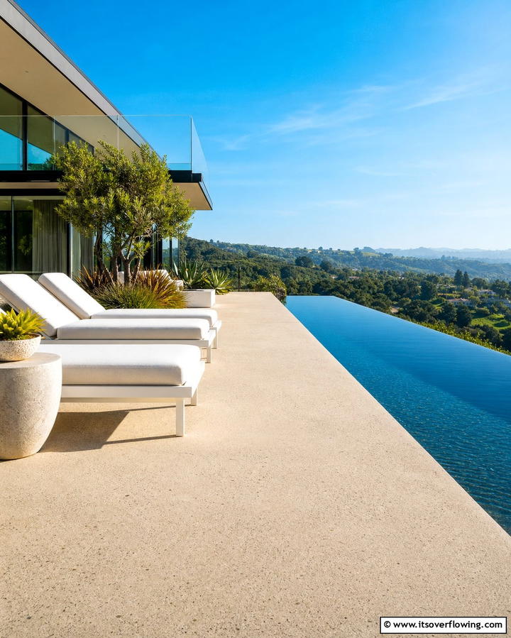 Seamless Stone Texture - 25 Stamped Concrete Pool Deck Ideas for Durability