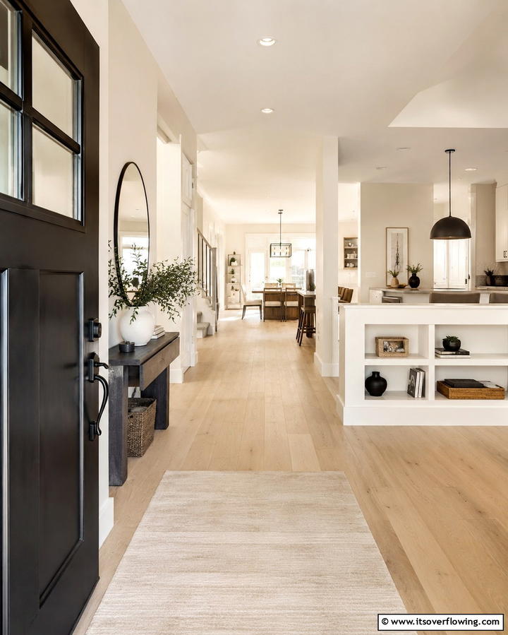 Seamless Transition Spaces - 30 Modern Entryway Ideas- First Impressions with Style