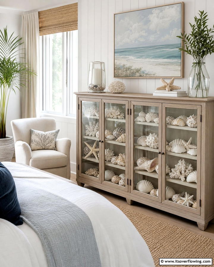 Seashell Decor Elements - 25 Ocean-themed Bedroom Ideas for a Serene and Relaxing Space